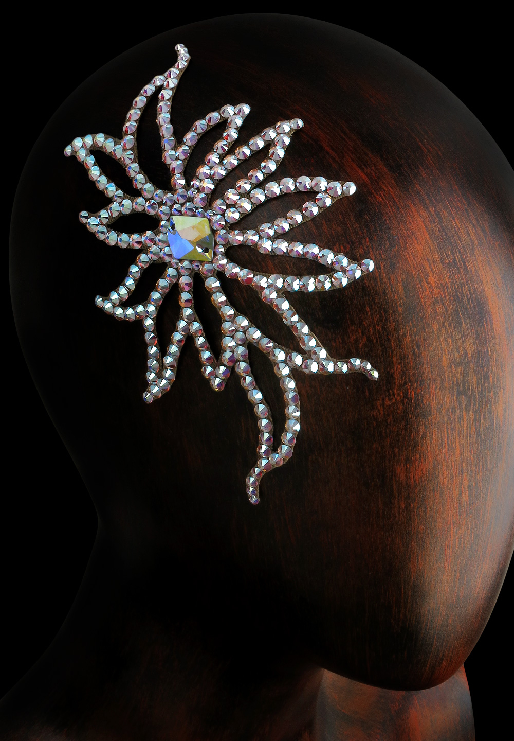 Verona Rhinestone Hairpiece HP-113-Crystal AB