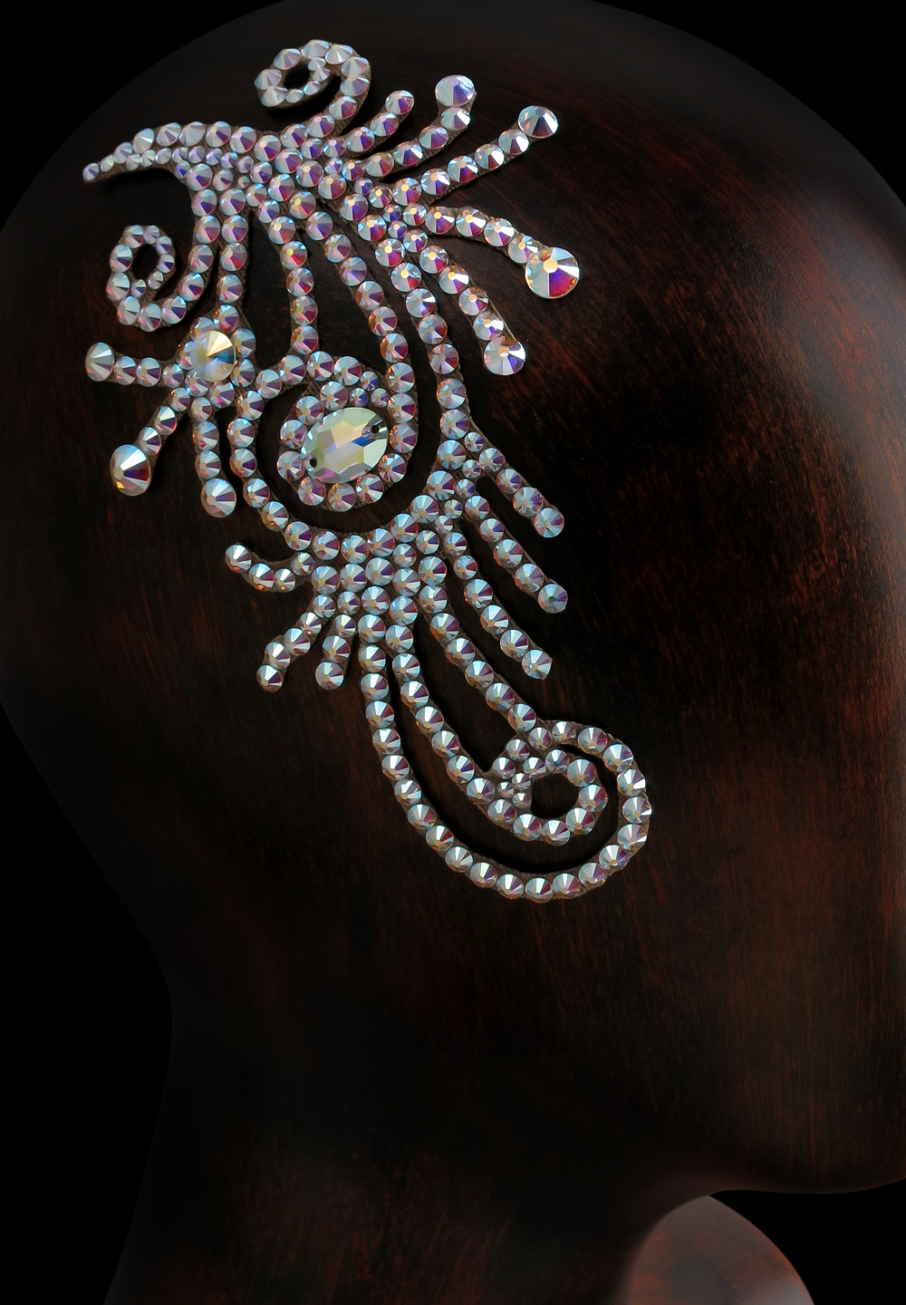 Verona Rhinestone Hairpiece HP-118-Crystal AB