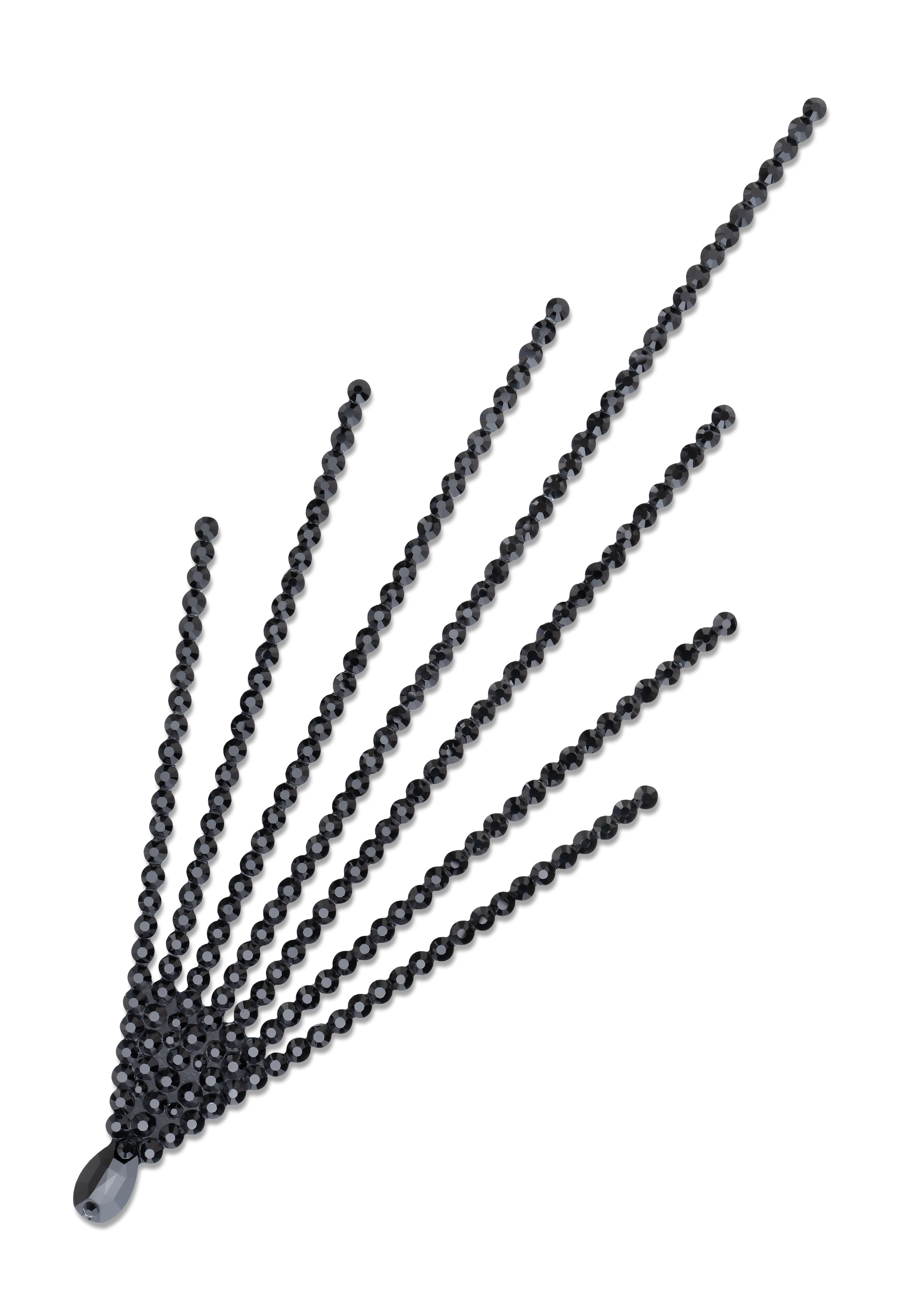 Verona Rhinestone Headpiece HD-307-2-Jet