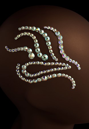 Verona Rhinestone Strips SD-312-Crystal AB
