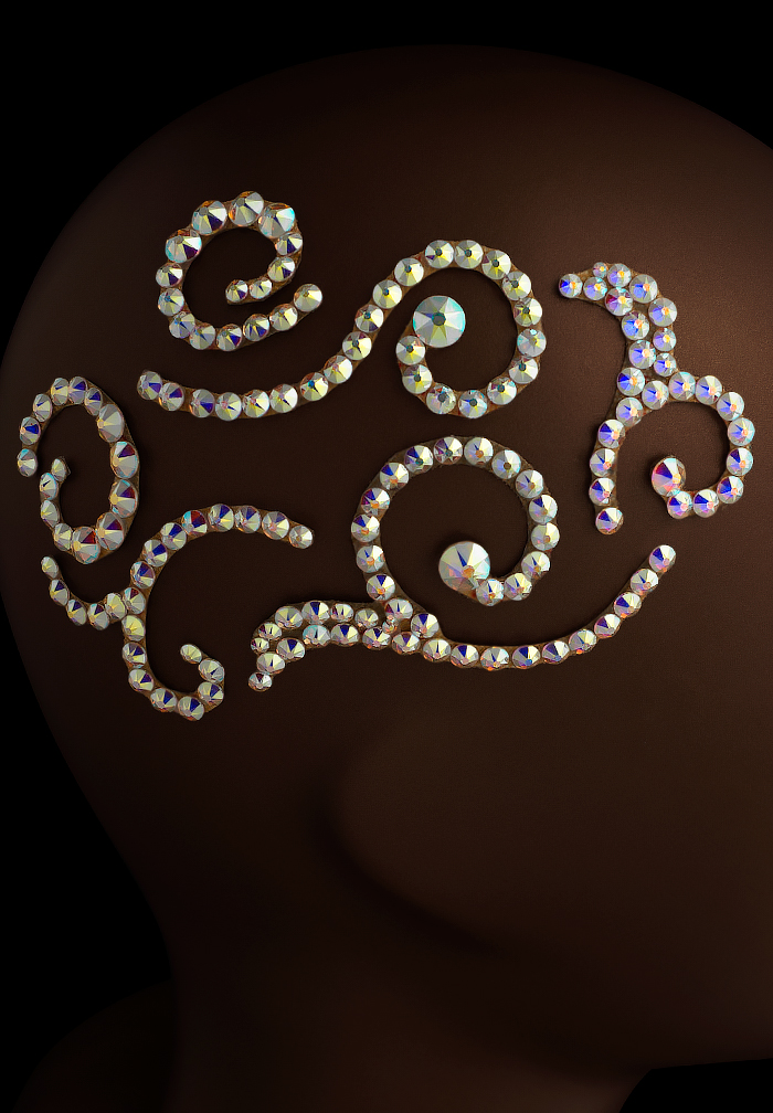 Verona Rhinestone Strips SD-313-Crystal AB