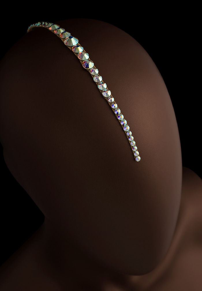 Verona Rhinestone Headpiece HD-369-Crystal AB