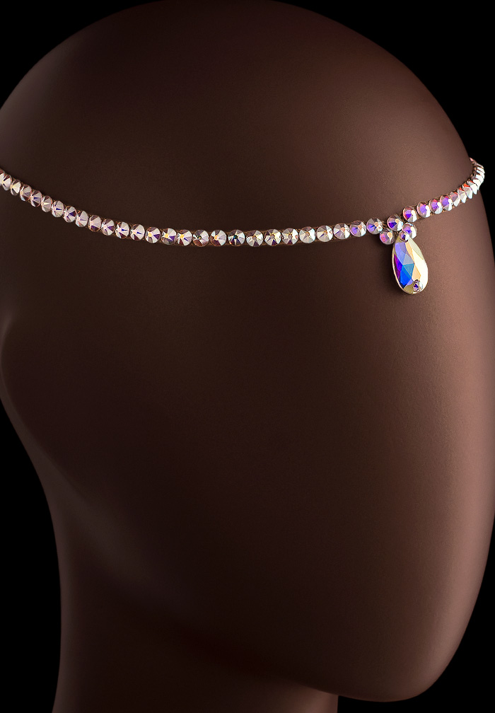 Verona Rhinestone Headpiece HD-372-Crystal AB