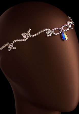 Verona Rhinestone Headpiece HD-373-Crystal AB