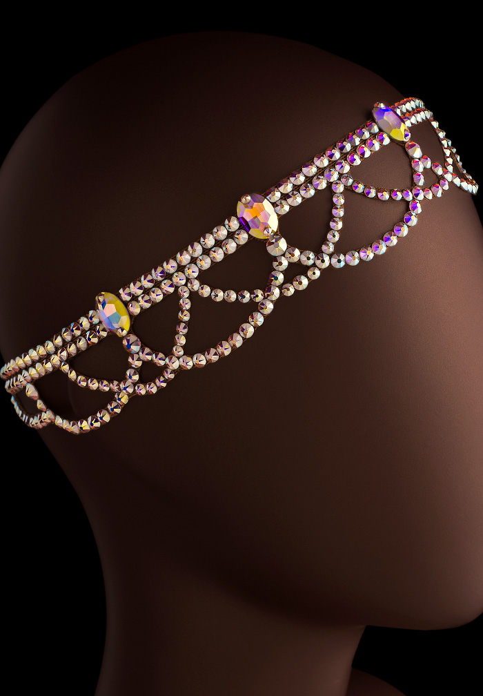 Verona Rhinestone Headpiece HD-375-Crystal AB