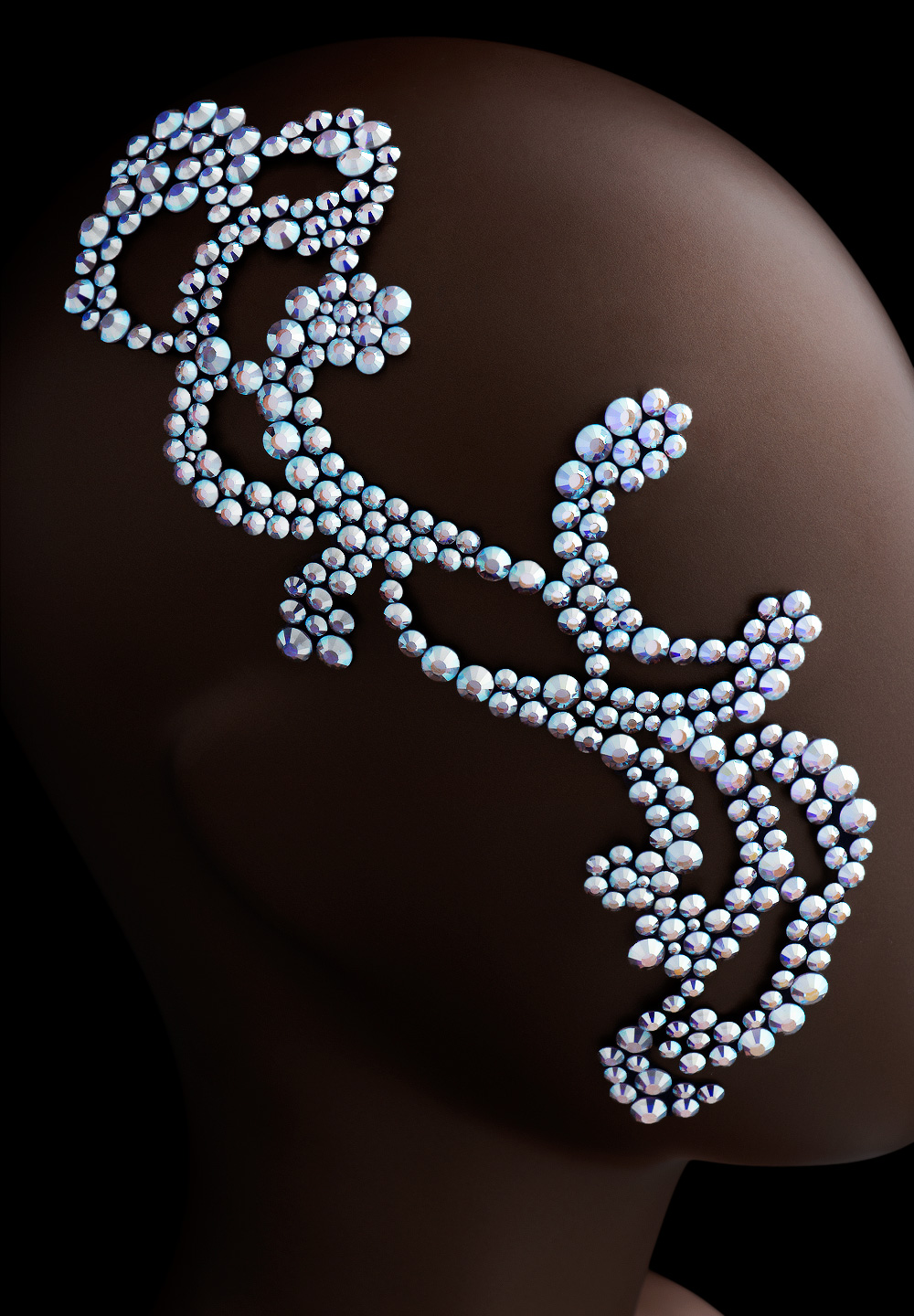 Verona Rhinestone Hairpiece HP-912-Crystal AB