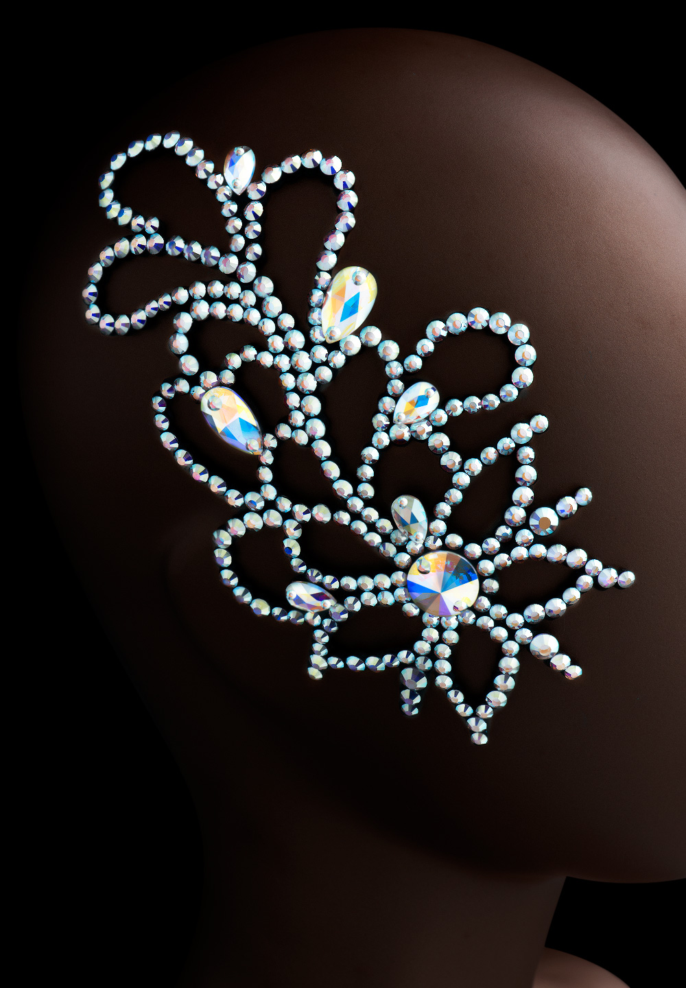 Verona Rhinestone Hairpiece HP-913L-Crystal AB