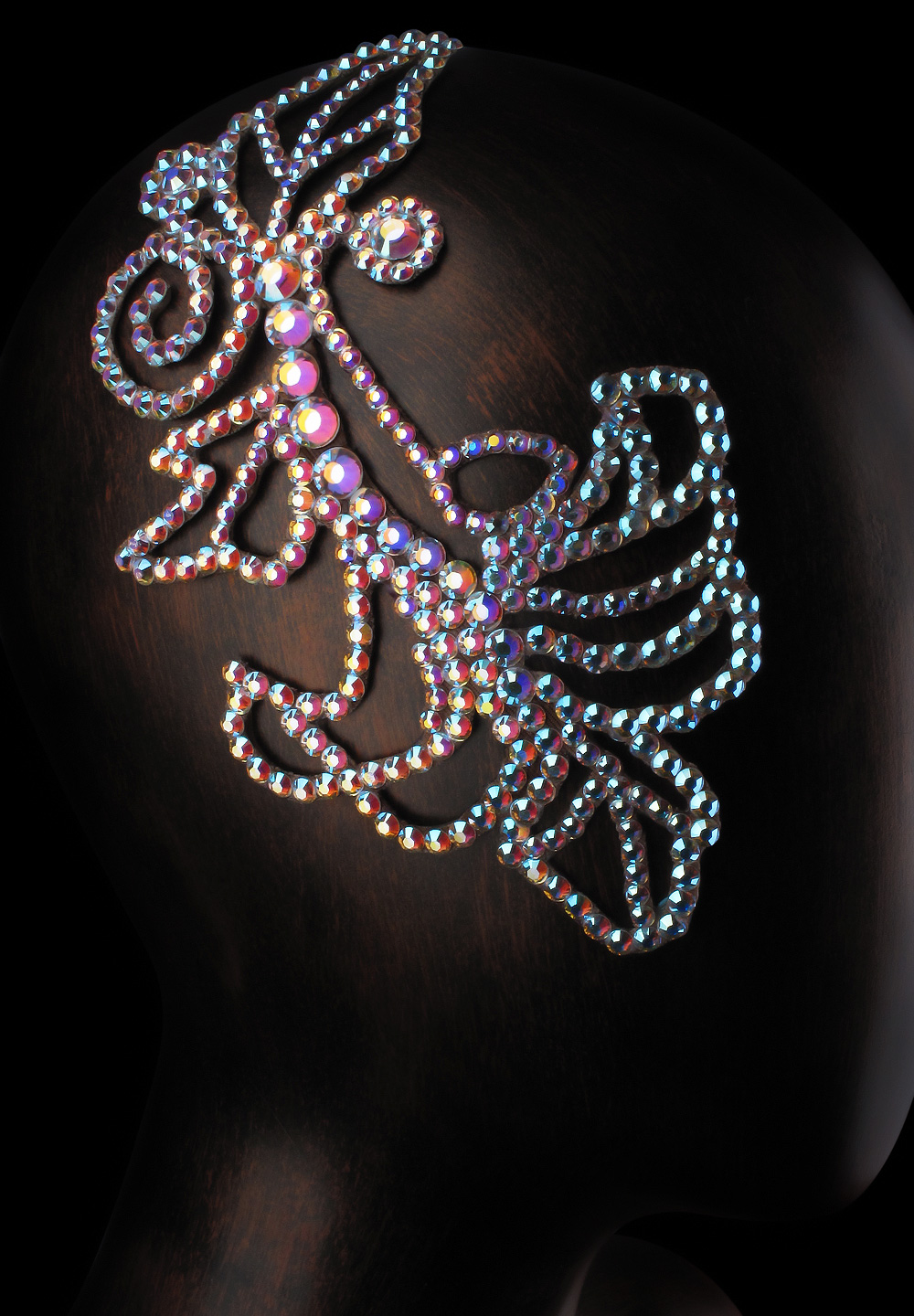 Verona Rhinestone Hairpiece HP-02-Crystal AB