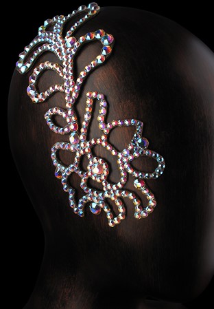Verona Rhinestone Hairpiece HP-04-Crystal AB