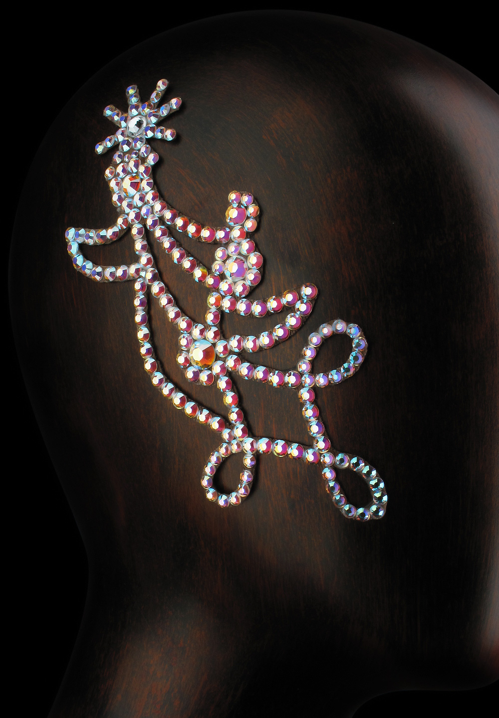 Verona Rhinestone Hairpiece HP-14-Crystal AB