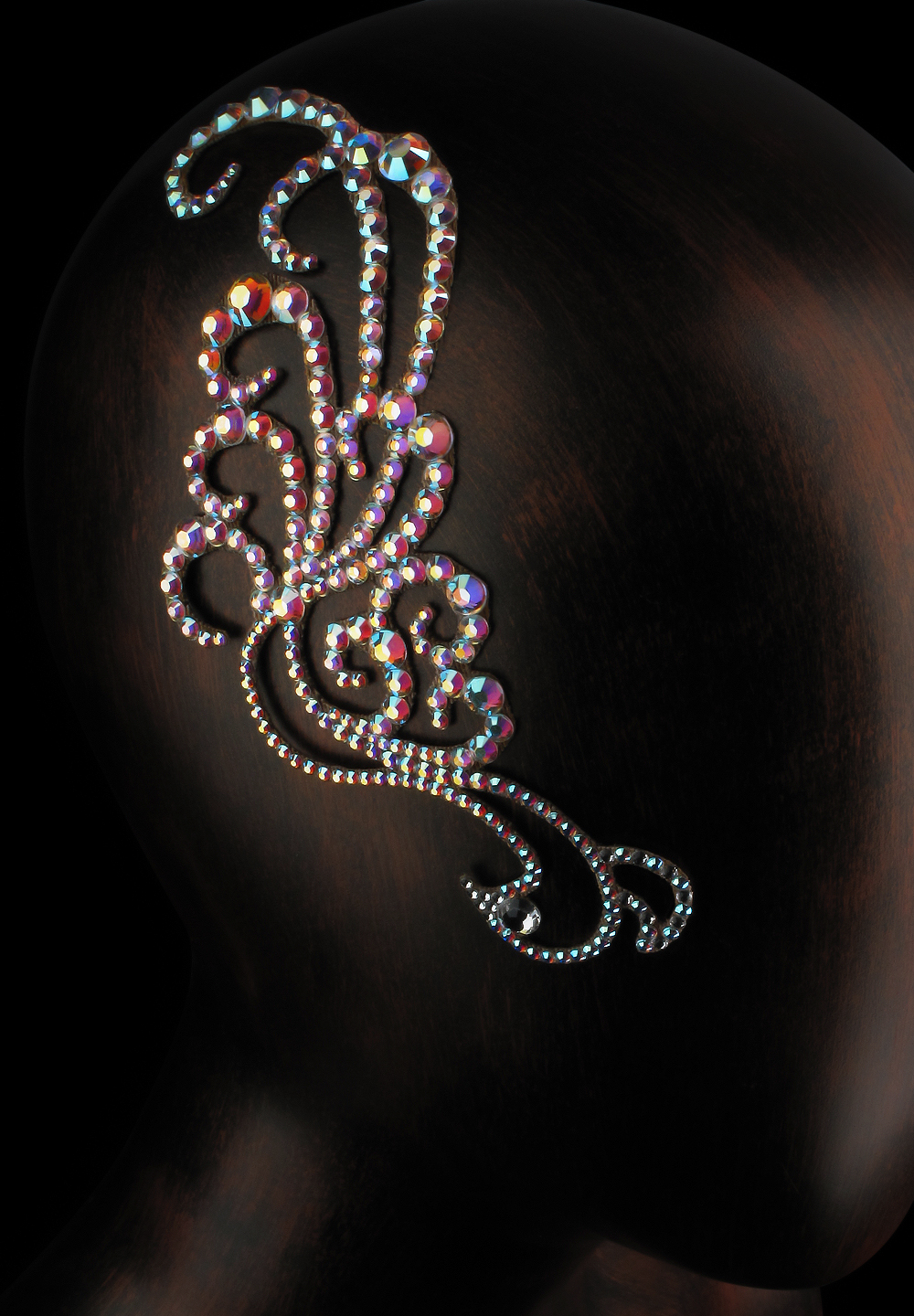 Verona Rhinestone Hairpiece HP-21-Crystal AB