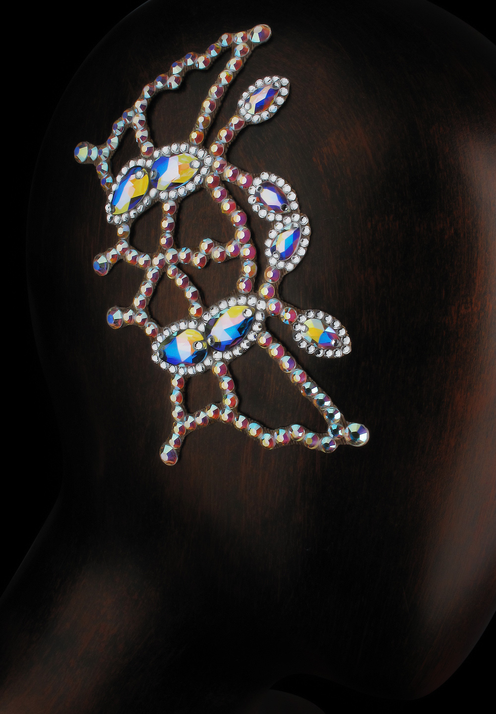 Verona Rhinestone Hairpiece HP-23-Crystal AB