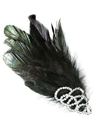 Zdenka Arko Crystal Rhinestone Hairpiece HA11006-37-Crystal / Dark Peacock 