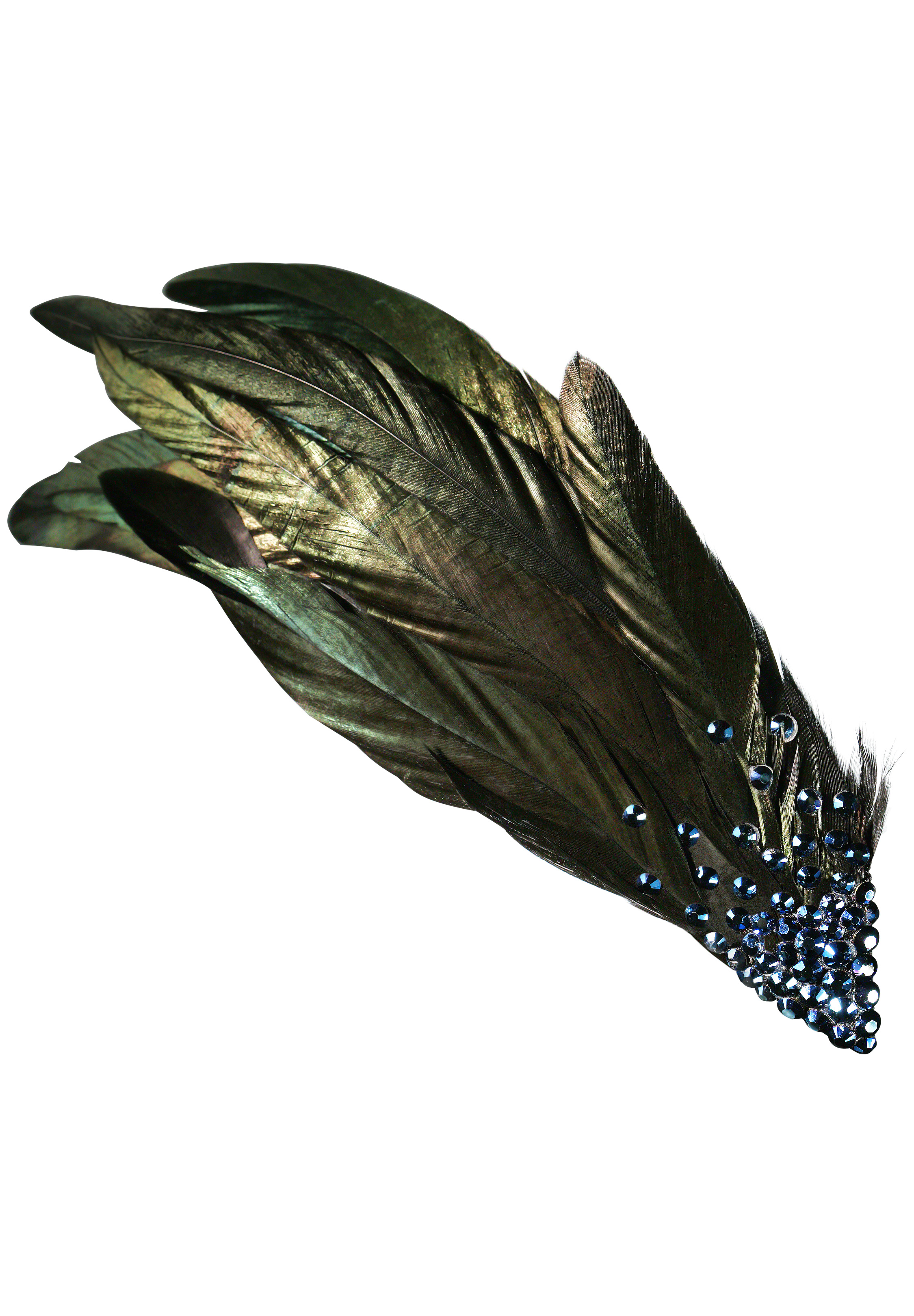 Zdenka Arko Montana Rhinestone Hair Piece HA11001-33-Montana / Dark Peacock