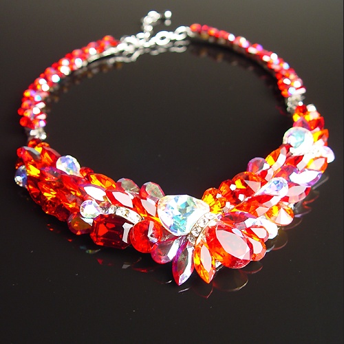Rhinestone Necklace CHN01 SM-Siam