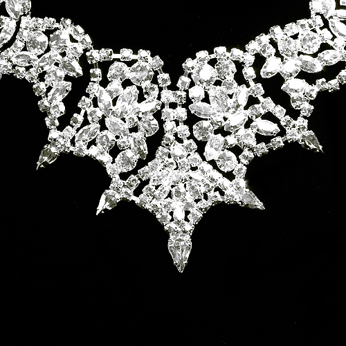 Rhinestone Necklace JNE260 CSTL-Crystal