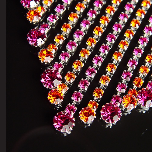 Rhinestone Necklace N208006 HC-Hyacinth