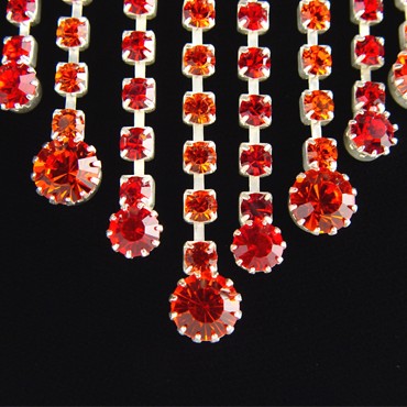 Rhinestone Necklace N208006 SM | Rhinestone Jewelry