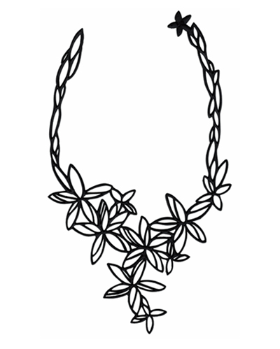 Pelure Hawaii Necklace-Black