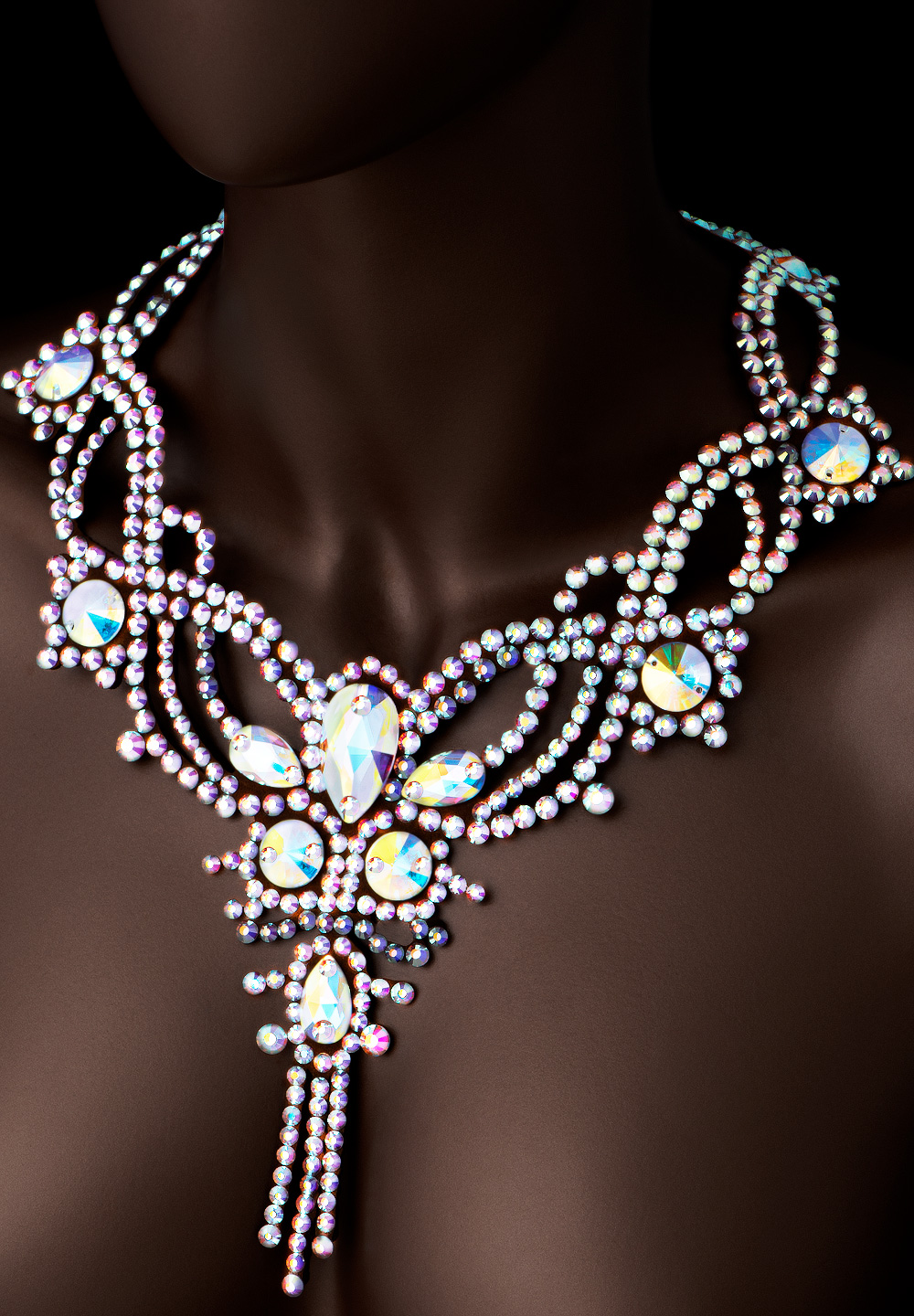 Phylicia Sparkle Crystal Necklace WAN-002-Crystal AB