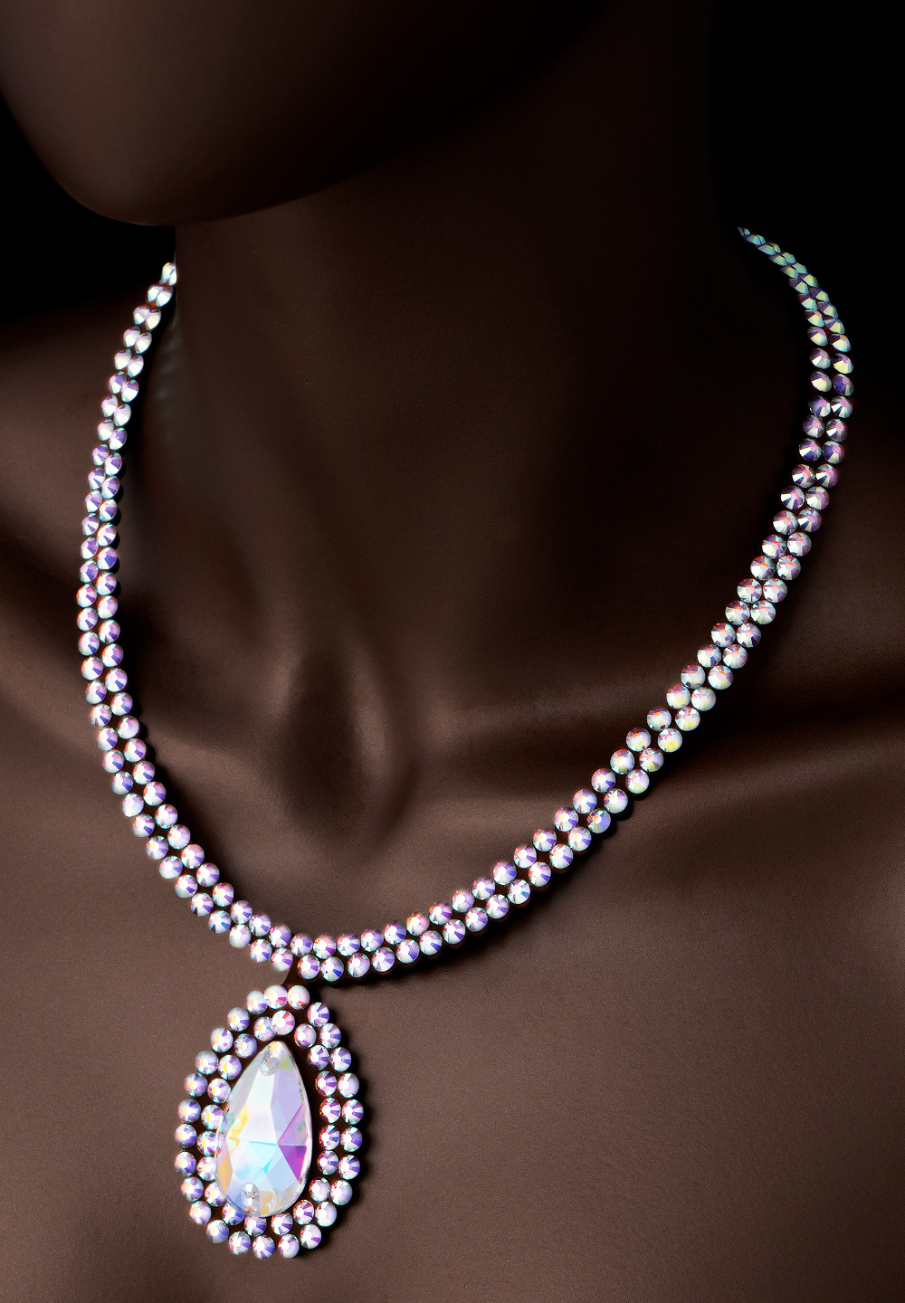Phylicia Sparkle Crystal Necklace WAN-003-Crystal AB