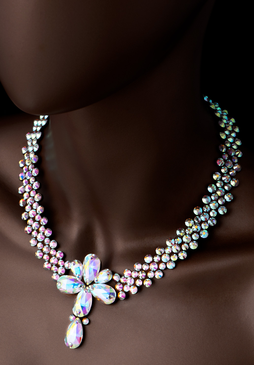 Phylicia Sparkle Crystal Necklace WAN-009-Crystal AB