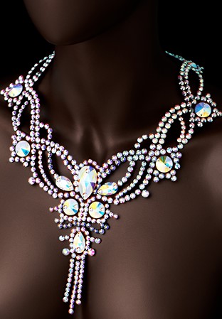 Serena Crystal Necklace DCX901-Crystal AB