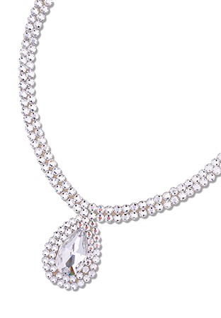 Serena Crystal Necklace NK-902-2-Crystal