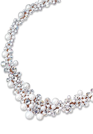 Serena Crystal Necklace NK-906-Crystal