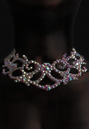 Serena Crystallized Necklace NK-616-Crystal AB