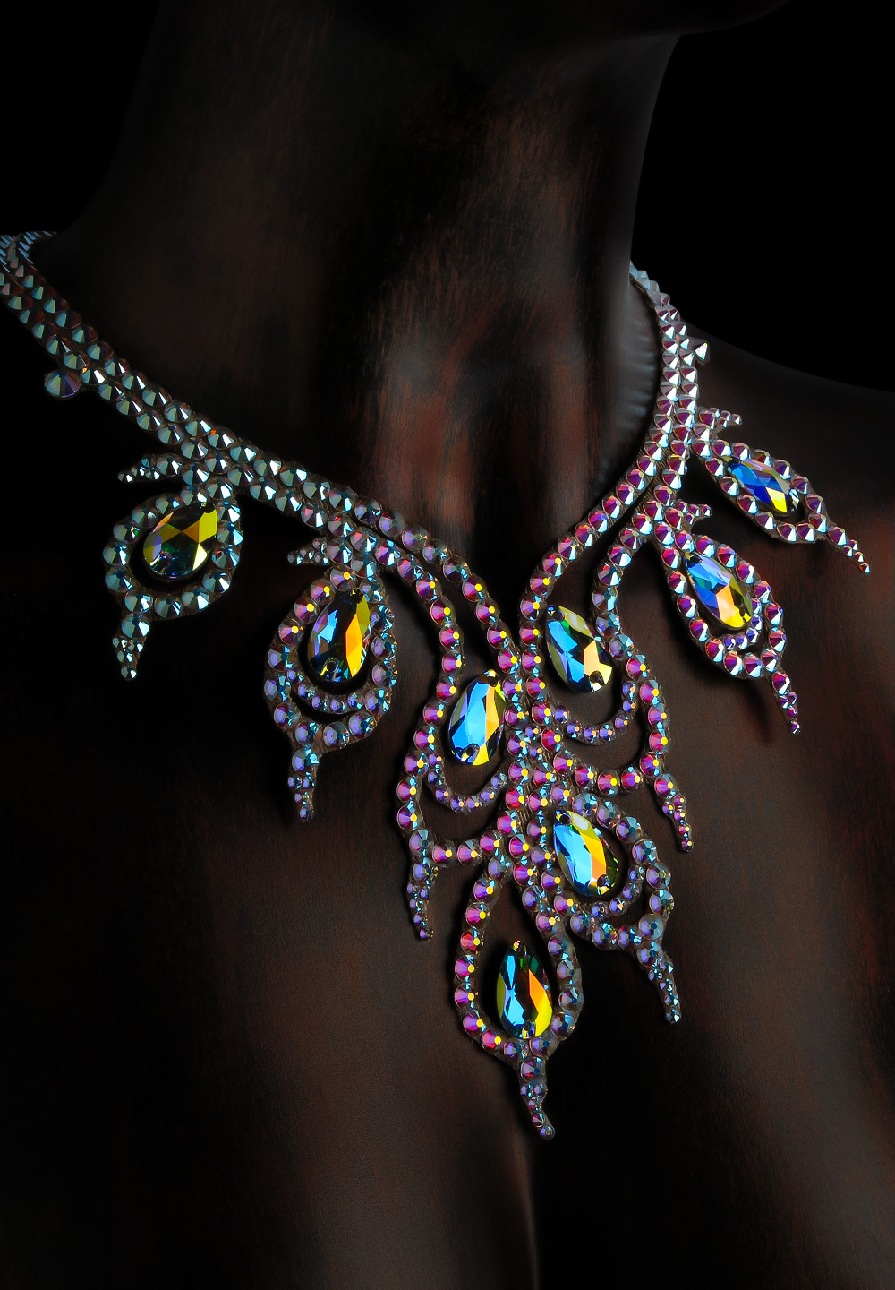 Serena Crystal Necklace NK-610-Crystal AB