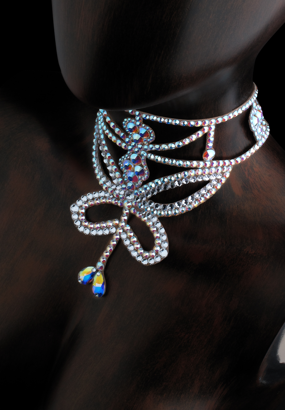 Serena Rhinestone Choker CK-511 | Rhinestone Jewelry