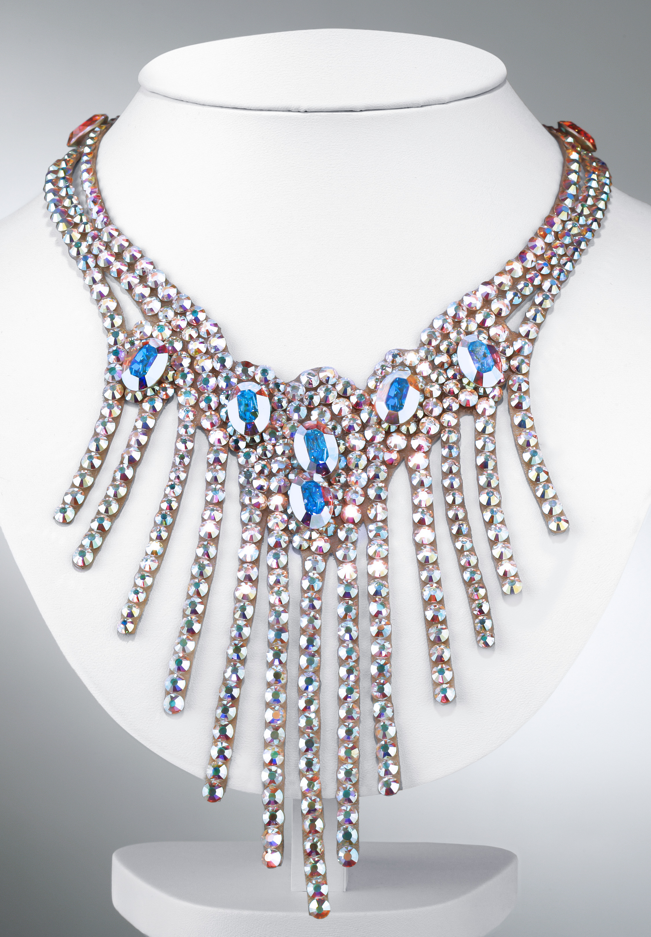 i det mindste Broderskab lov Zdenka Arko Crystal AB Rhinestone Necklace NC12001-17 | Rhinestone Jewelry