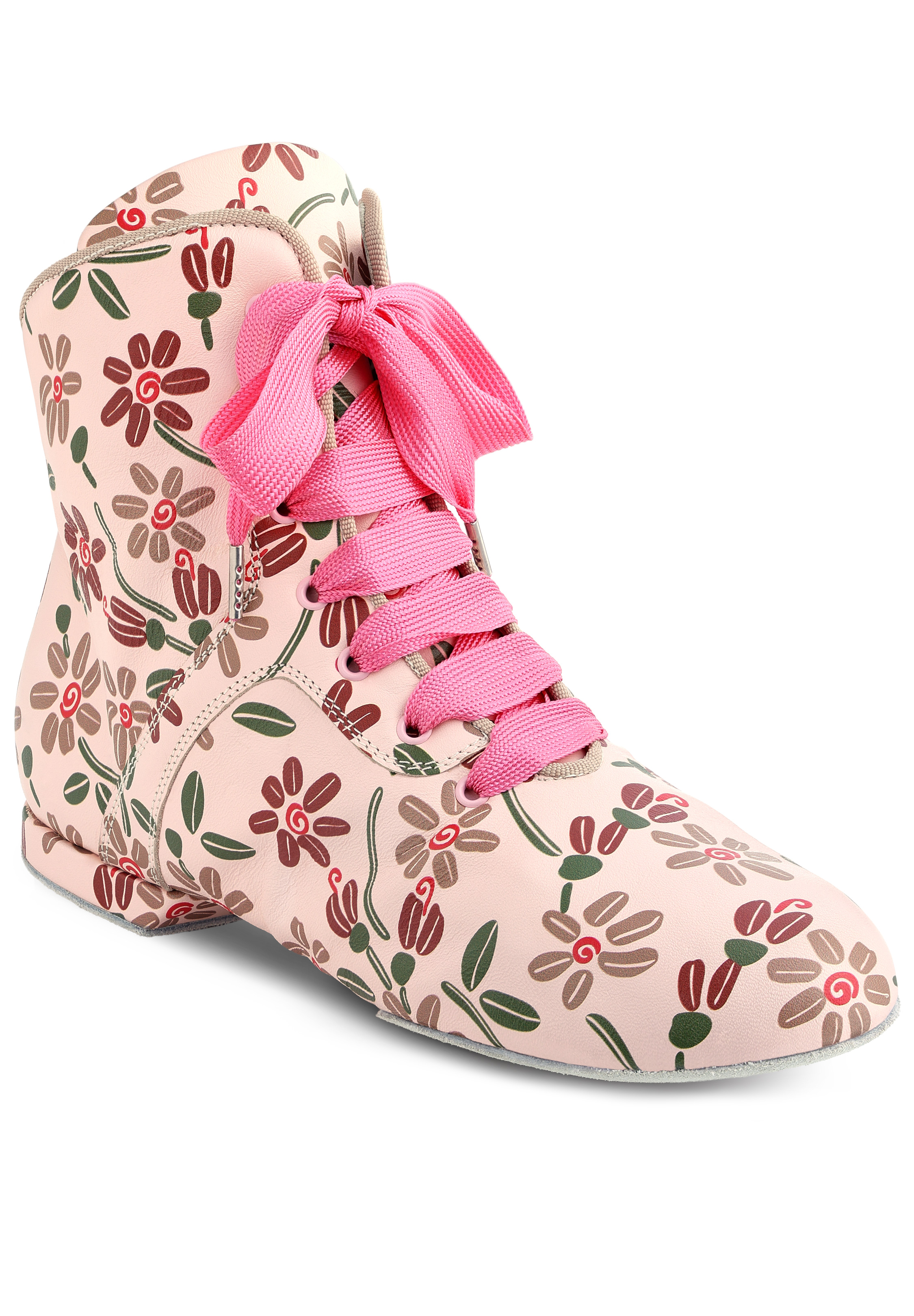 14902 SF Boots-Light Pink Calf / Flower Print
