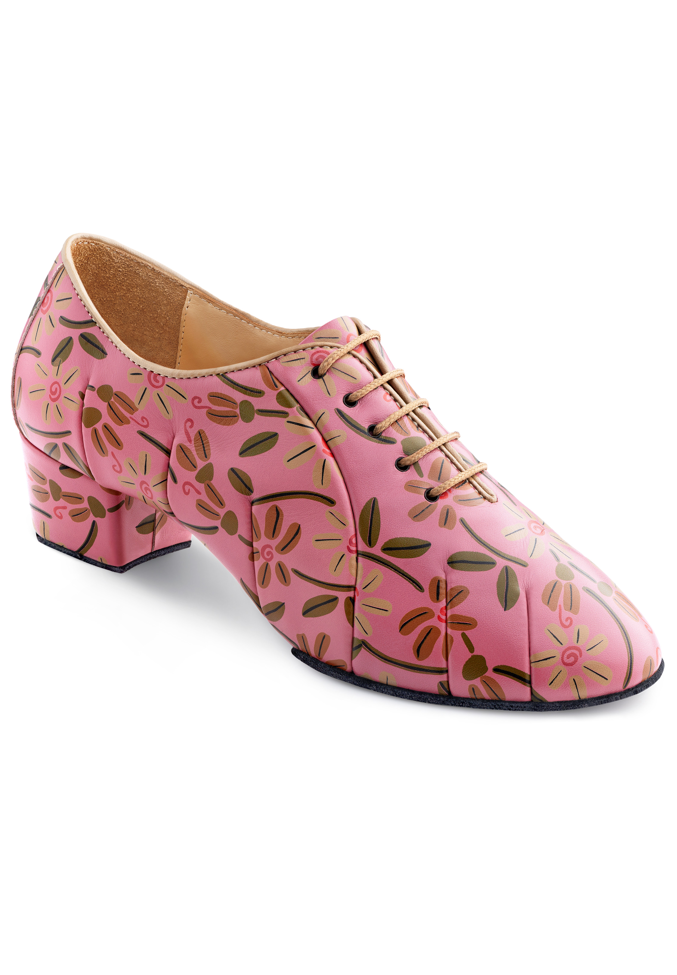 2HB Women Flower Print Practice Shoes 71904 SF-Pink Flower Print