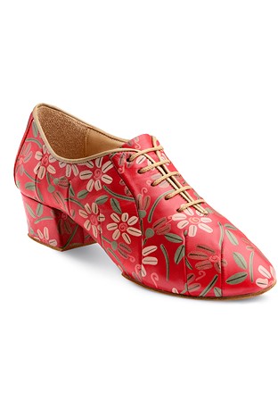 2HB Women Flower Print Practice Shoes 71904 SF-Red Flower Print