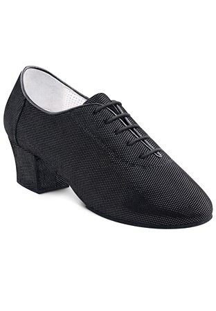 2HB Women Practice Dance Shoes 71901 SF-Black Print Suede ST116