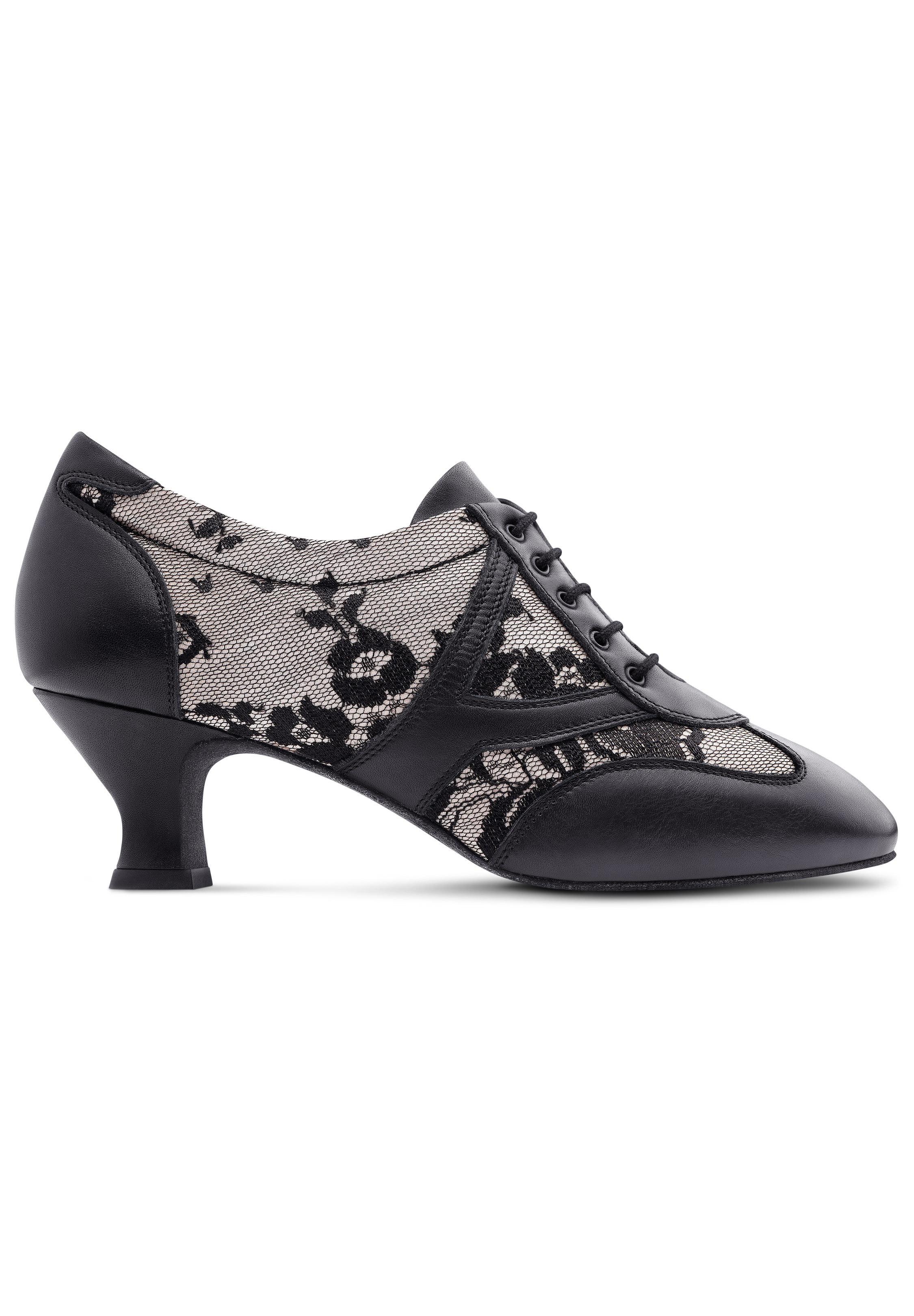 黒牛革紐ぐつ　ramble dance 2HB Women Practice Dance Shoes Aurelia | Practice Dance Shoes