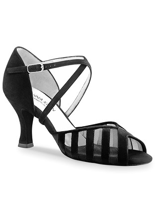 Anna Kern 569-60 Womens Dance Shoes-Black Suede