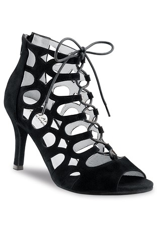 Anna Kern 835-75 Women Dance Shoes-Black Suede