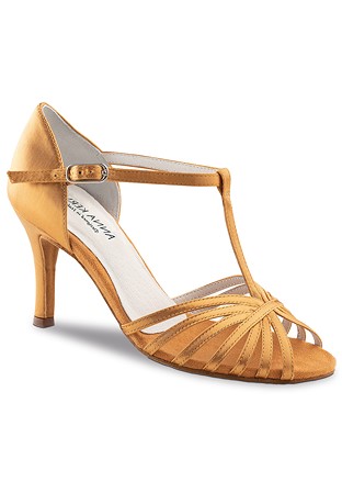 Anna Kern 850-75 T-Bar Dance Shoes-Bronce Satin