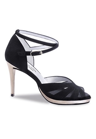 Anna Kern 910-80 Dance Shoes-Black Suede / Antik Nappa