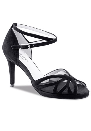 Anna Kern Ivette 930-80 Social Dance Shoes-Black Suede