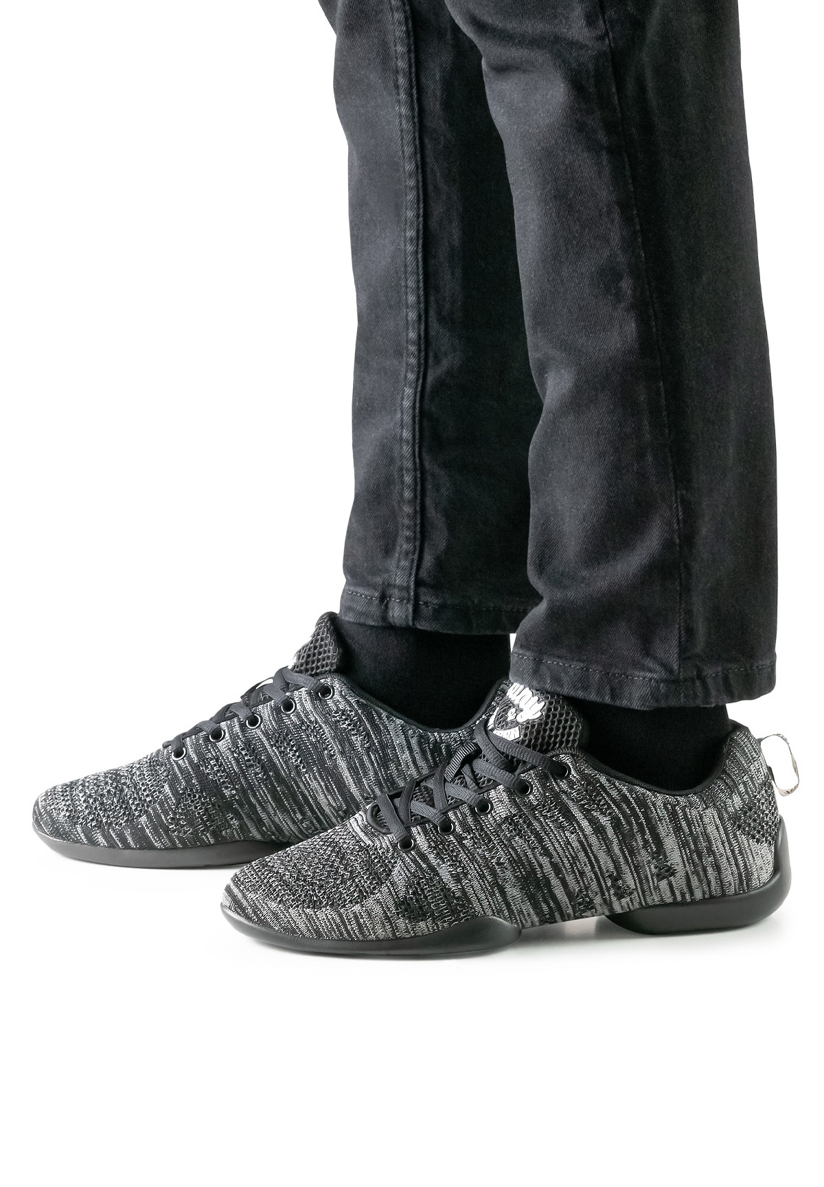 Danse Jazz Confort Chaussures De Danse Anna Kern Hommes - Sneakers Bold 4020 Noir - Semelle PU Rotative Basket Boss Homme