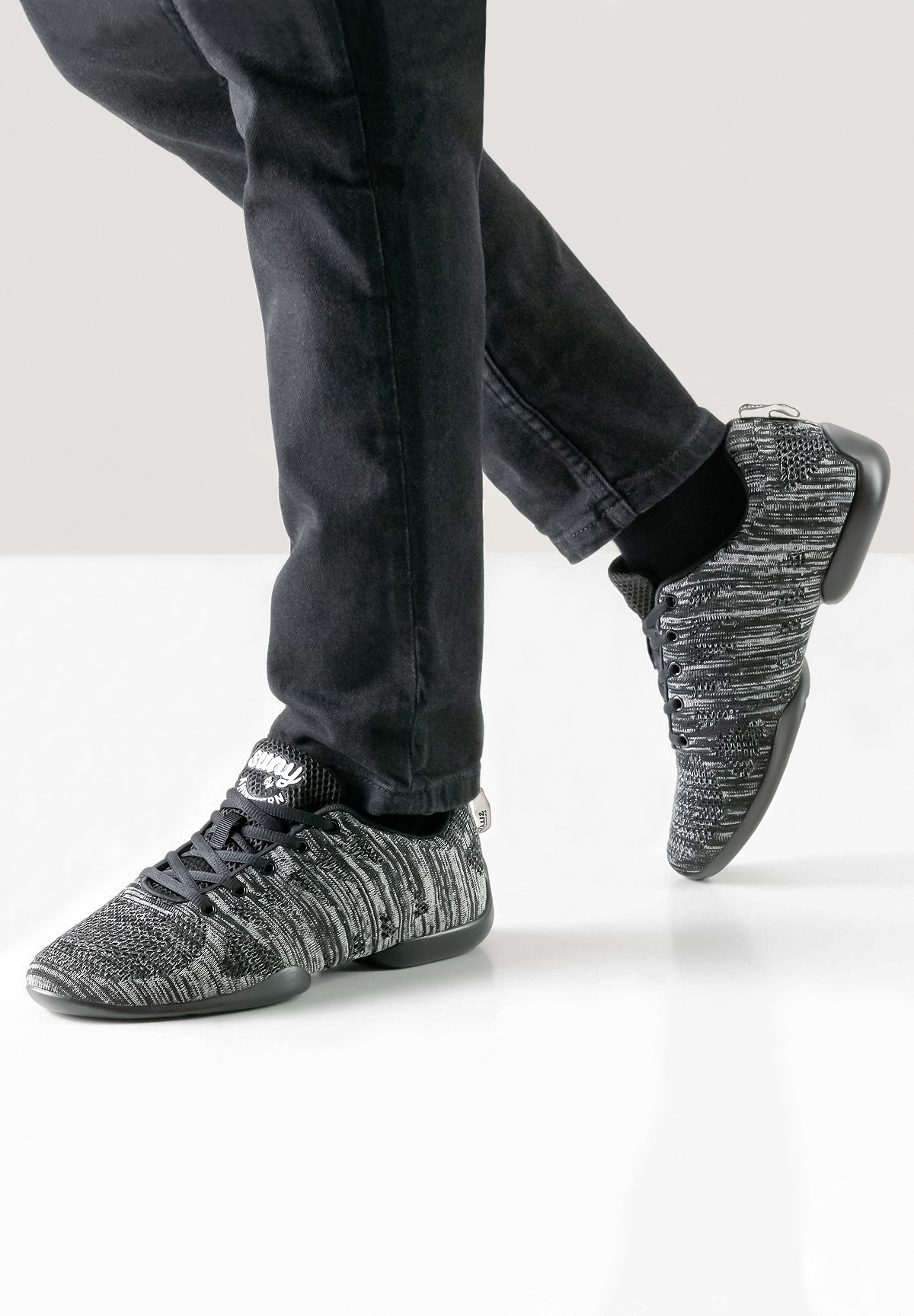 Anna Kern Homme 4020 Sneakers De Danse Anna Kern Pour Hommes - Modèle 4020 Bold Noir | Semelle PU Pour Zumba Et Salsa Non Usage Extérieur
