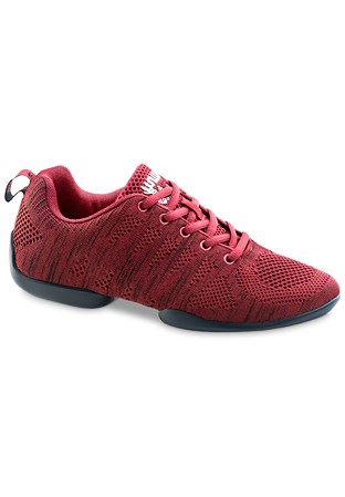 Anna Kern Bold Mens Dance Sneaker-4035 Red/Black