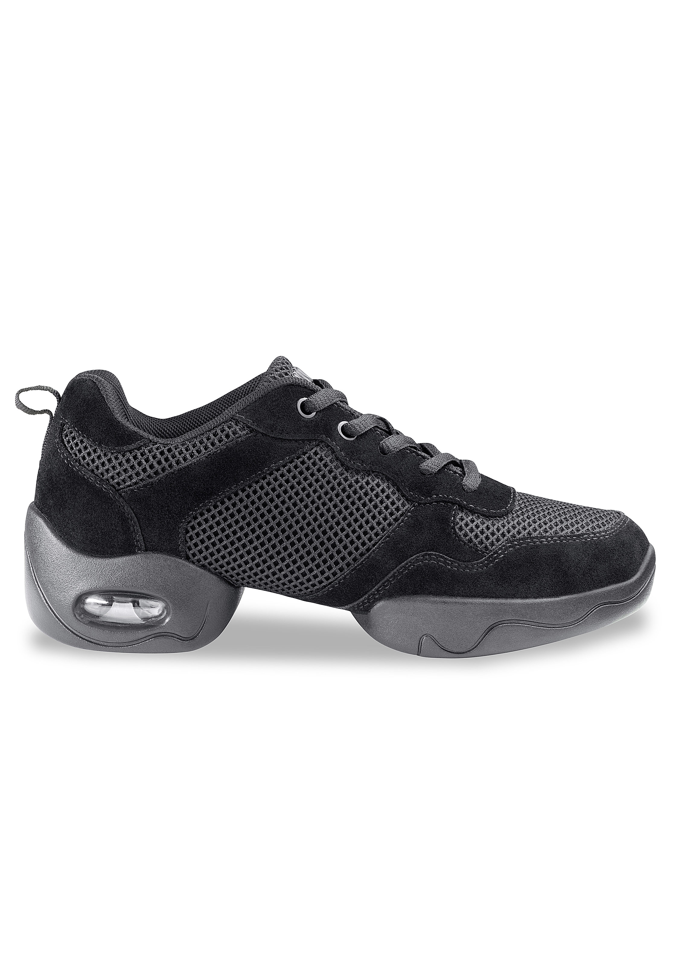 Anna Kern Sunny 4095 Mens Dance Sneaker-Black Microfiber / Knit