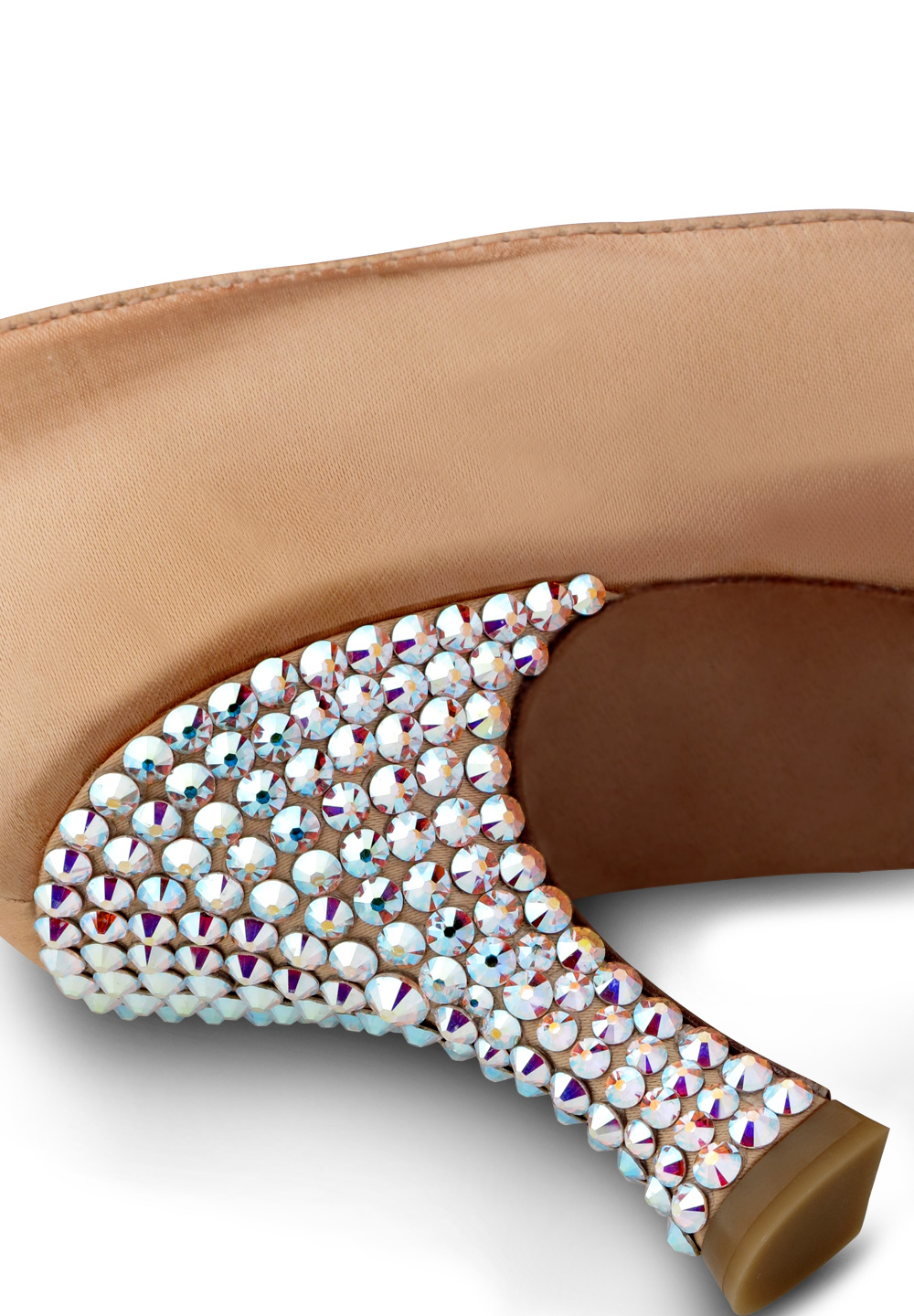 Capezio Anna BR313 with Crystallized Design SH552-Antique Silk / Crystal AB