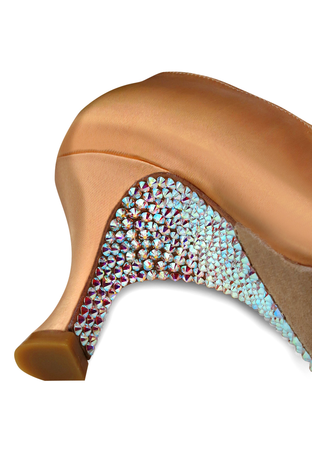 Capezio Anna BR313 with Crystallized Design SH553-Antique Silk / Crystal AB