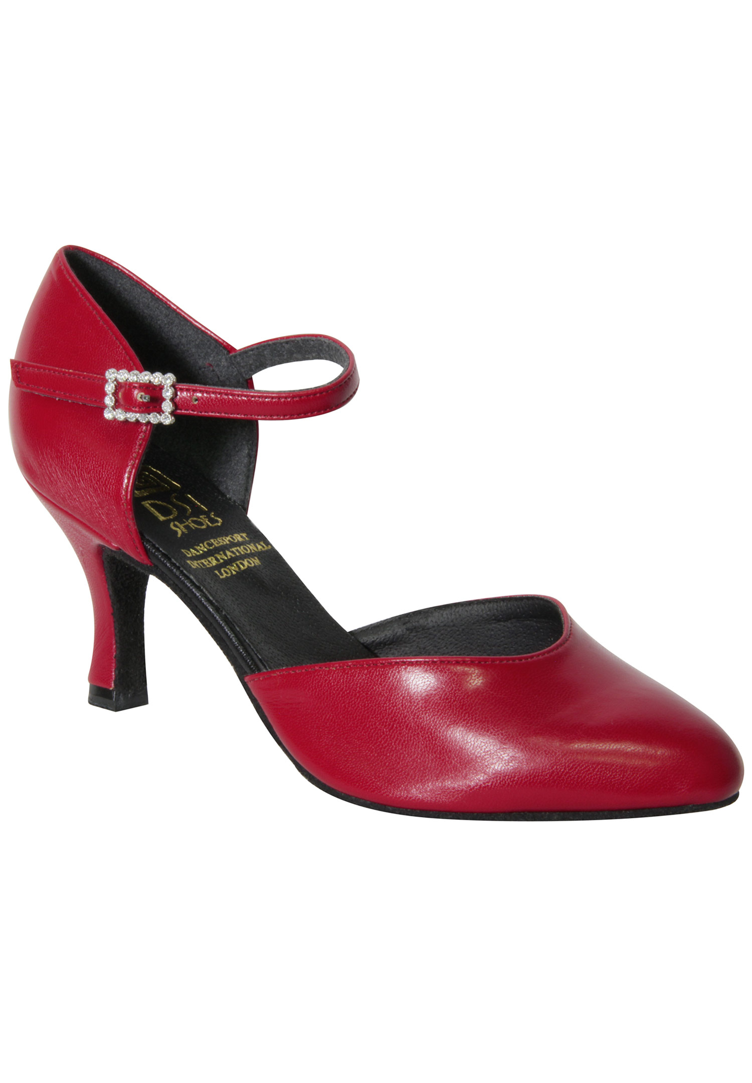 DSI Ladies Smooth Shoes 5222-Red Co-ag